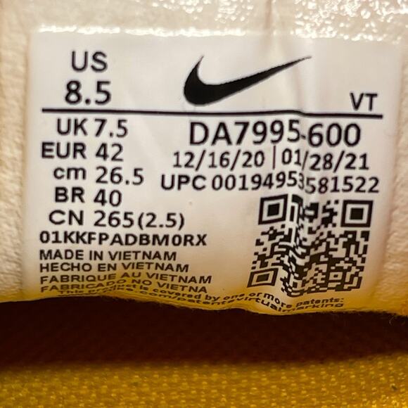 Nike Waffle One Shoes Mens Size 8.5 Active Fuchsia Running Comfort Walking